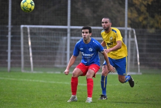 Aanvoerder Dario Grazzini werd tegen Herent als diepe spits uitgespeeld, maar hij speelde dit seizoen al op verschillende posities. © GEERT TRESIGNIE (GTG)